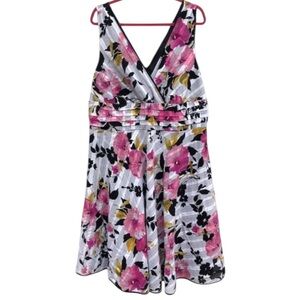 Fashion Bug sweet spring empire waist dress 20W